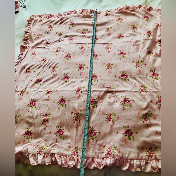 Miniclasix Pink Floral Ruffled Double Layer Swaddle Receiving Blanket in Case🆕 - Picture 11 of 11